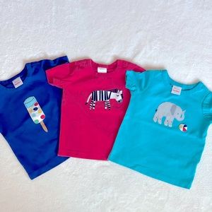 Hanna Andersson 3 pack T-shirts 2T unisex